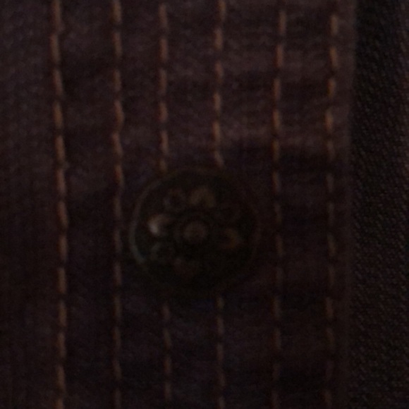 Gray jean jacket very classy ornate buttons - Picture 3 of 4